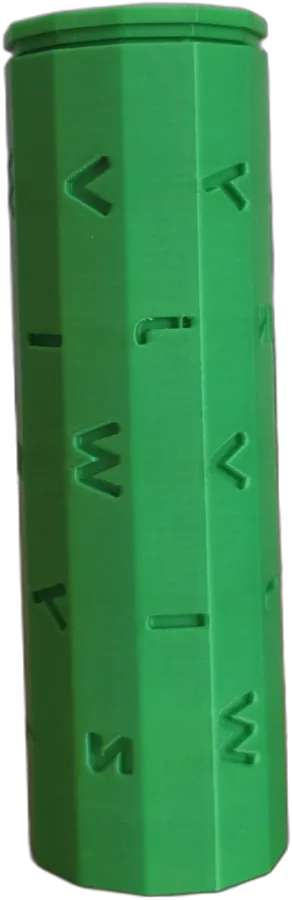 Green Rolling Sounds roller with raised letters
